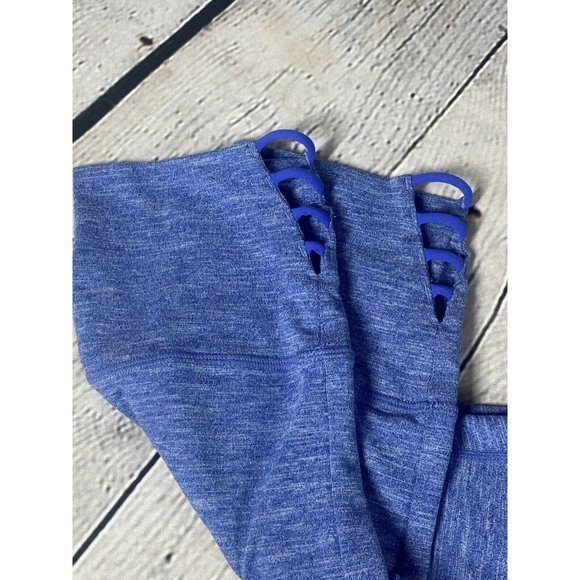 Prana Tori Capri Leggings Heather Violet Size Medium‎ Strappy Ankle W4TORI115 - Picture 13 of 13